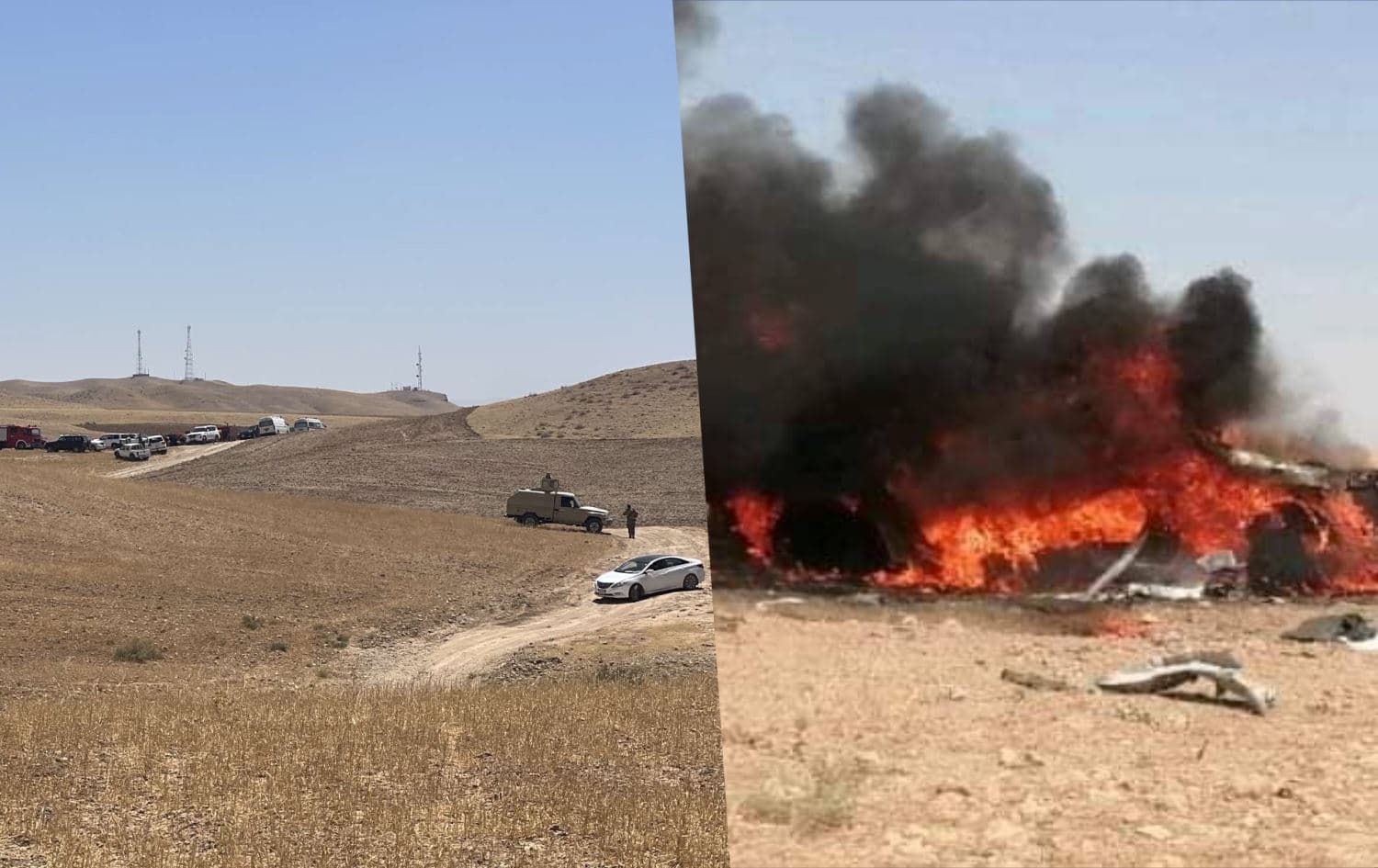 ئەو ئۆتۆمبێلەی لەلایەن درۆنێکەوە کراوەتە ئامانج