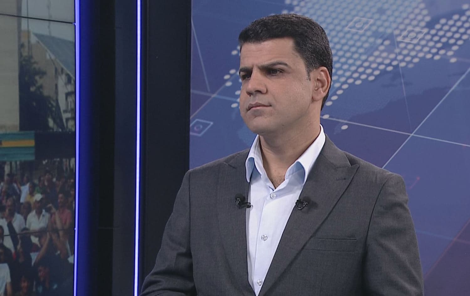 PUK MP Karwan Yarwais speaks to Rudaw on June 25, 2022. Photo: screenshot/Rudaw