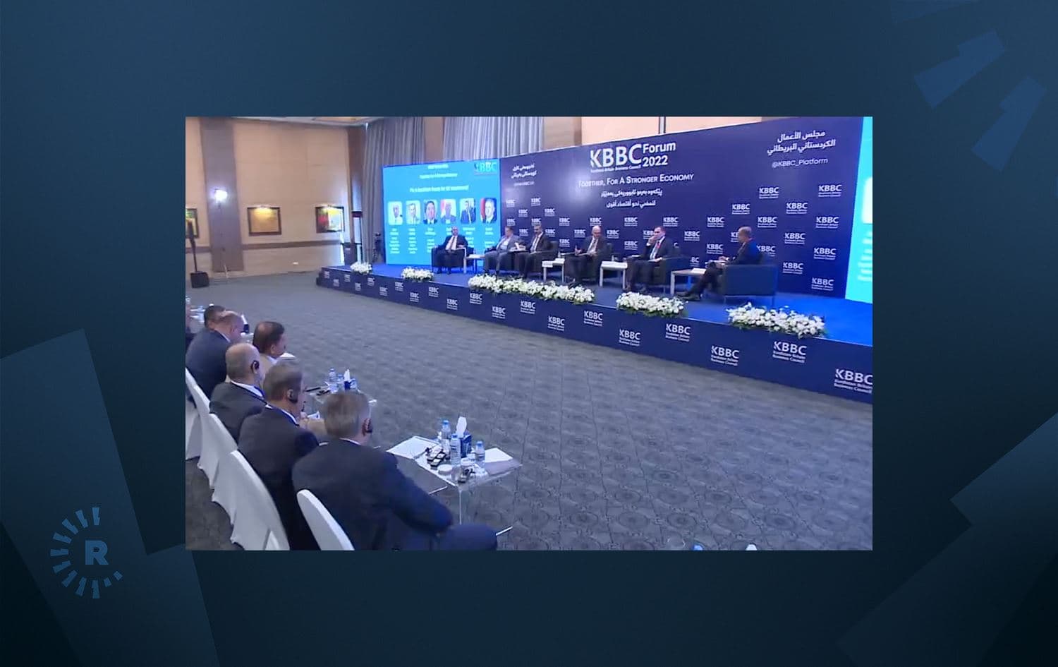Panel underway during the Kurdistan Britain Business Council (KBBC) in Erbil on June 29, 2022. Photo: Rudaw