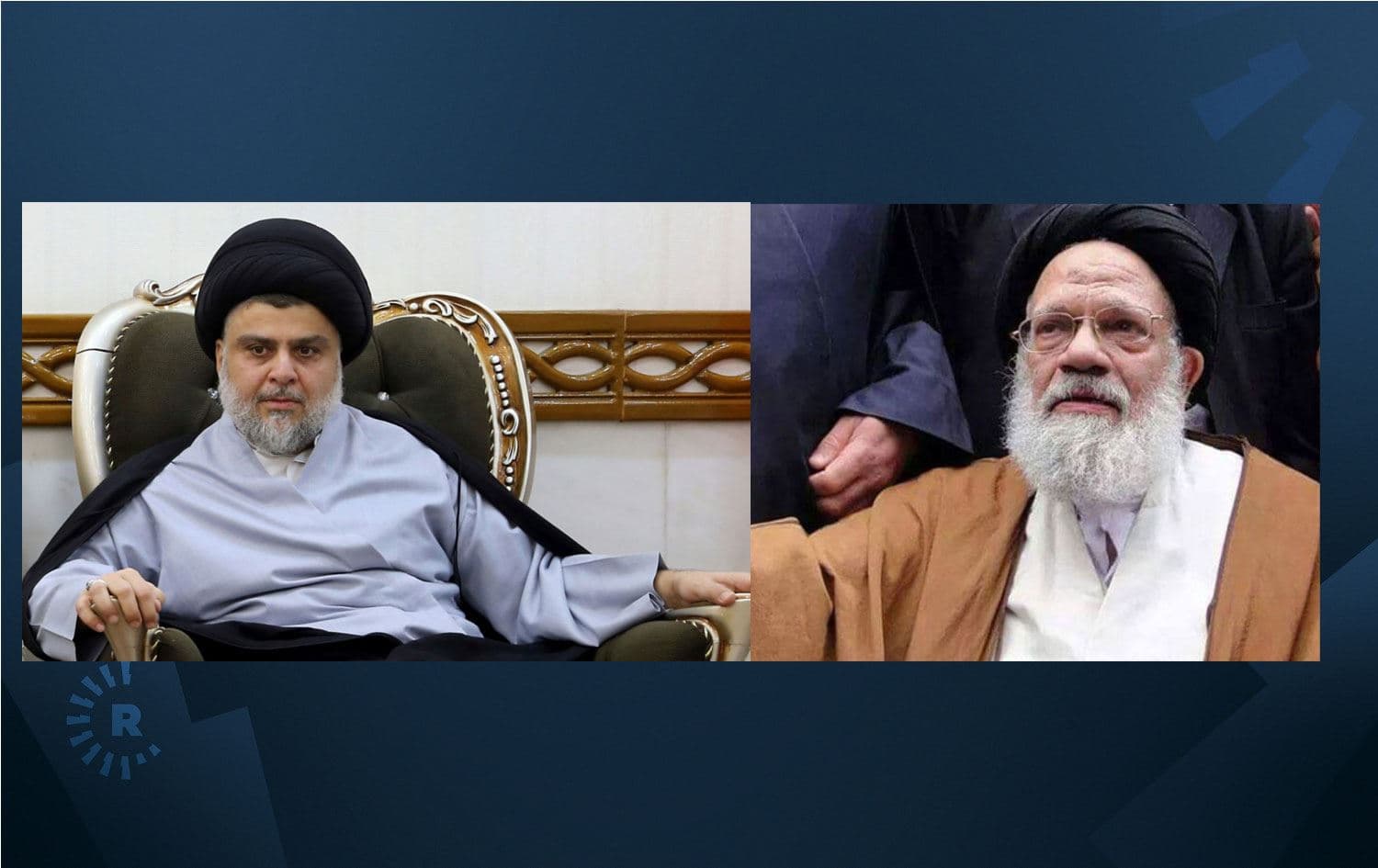 Mukteda es-Sadr ile Ayetullah Kazım el-Hairi