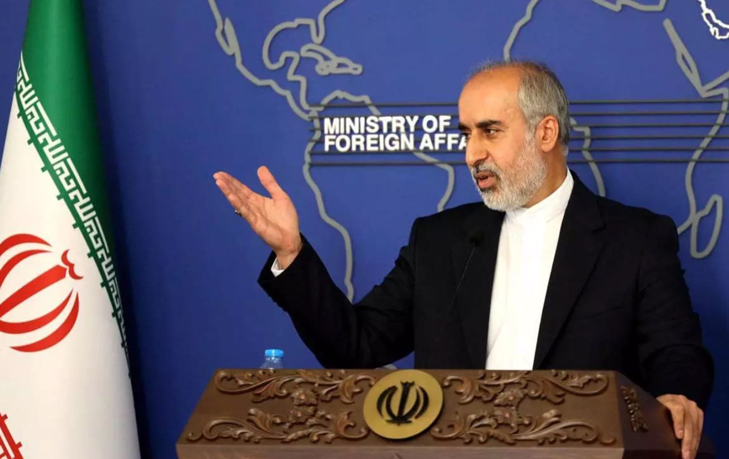 Foreign ministry spokesperson Nasser Kanaani. Photo: Iranian foreign ministry