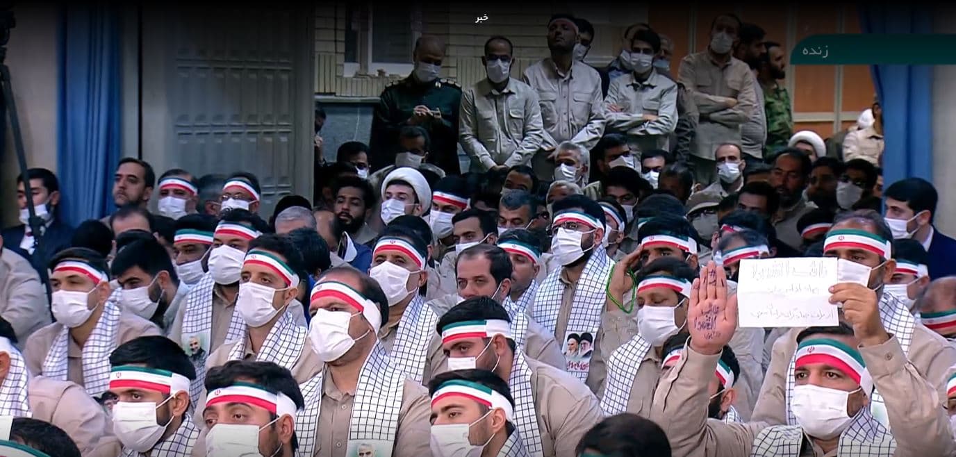 Ayatollah Ali Khamenei speaking at a meeting in Tehran. Date: 26 Nov 2022. Photo: Screengrab/Iran TV