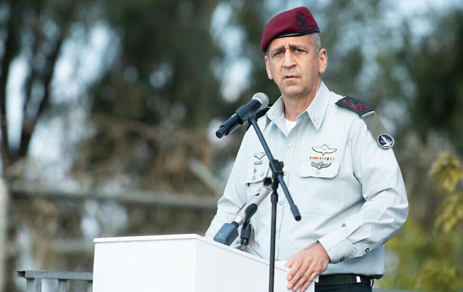 IDF Chief of Staff Aviv Kohavi speaks at a ceremony on February 28, 2021. Photo: Israel Defense Forces