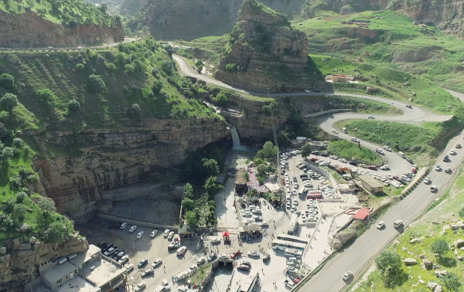 Gali Ali Bag waterfall resort. Photo: Rudaw