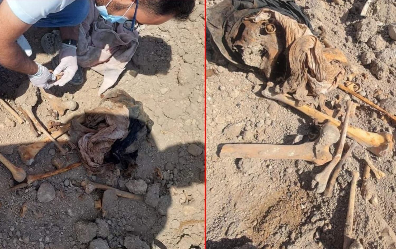 ŞENGAL - Şiilere ait toplu bir mezar bulundu