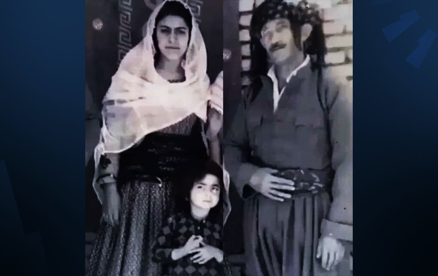 وێنەیەکی هونەرمەند حەسەن زیرەک و رابیعە خانی هاوژینی