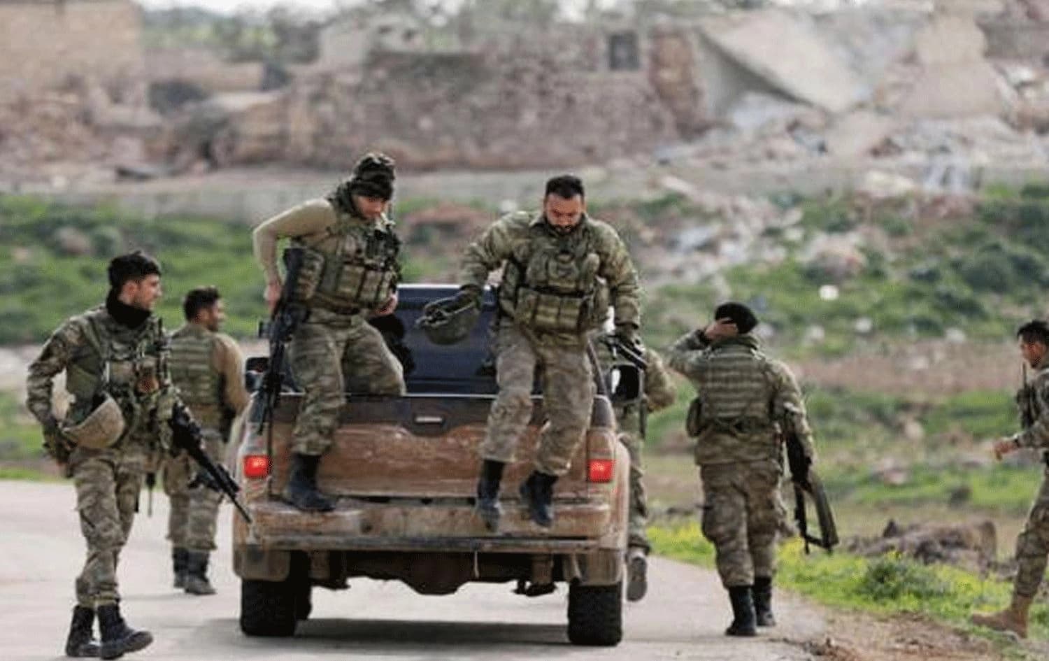 Lî Efrînê 7 Kurd hatin girtin / Wêne: SOHR