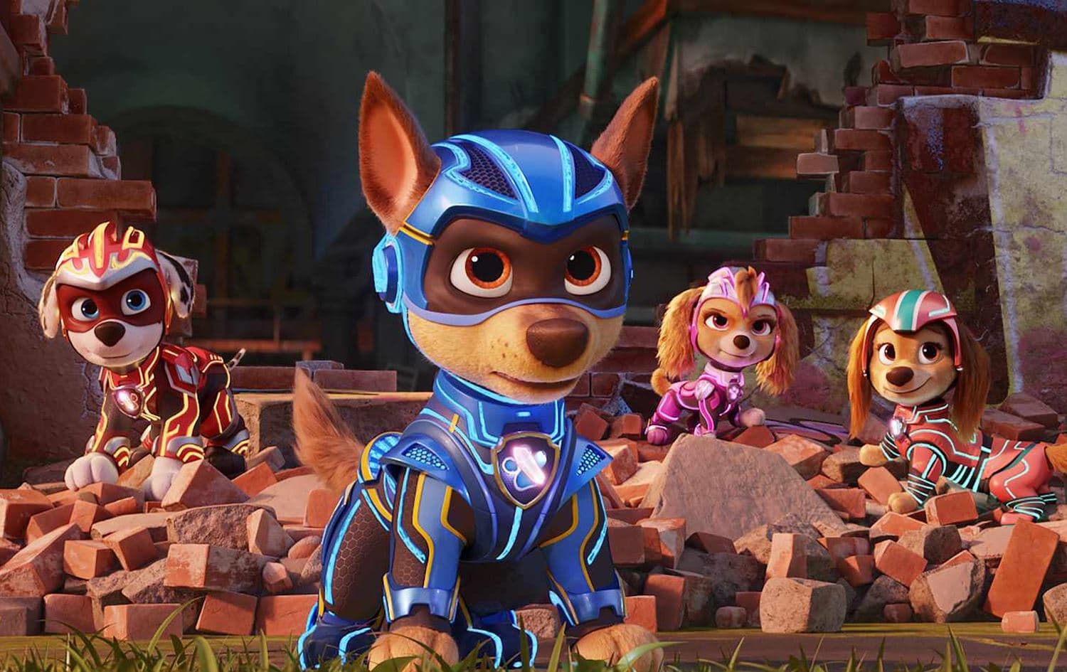دیمەنێک لە فیلمی 'PAW Patrol: The Mighty Movie'