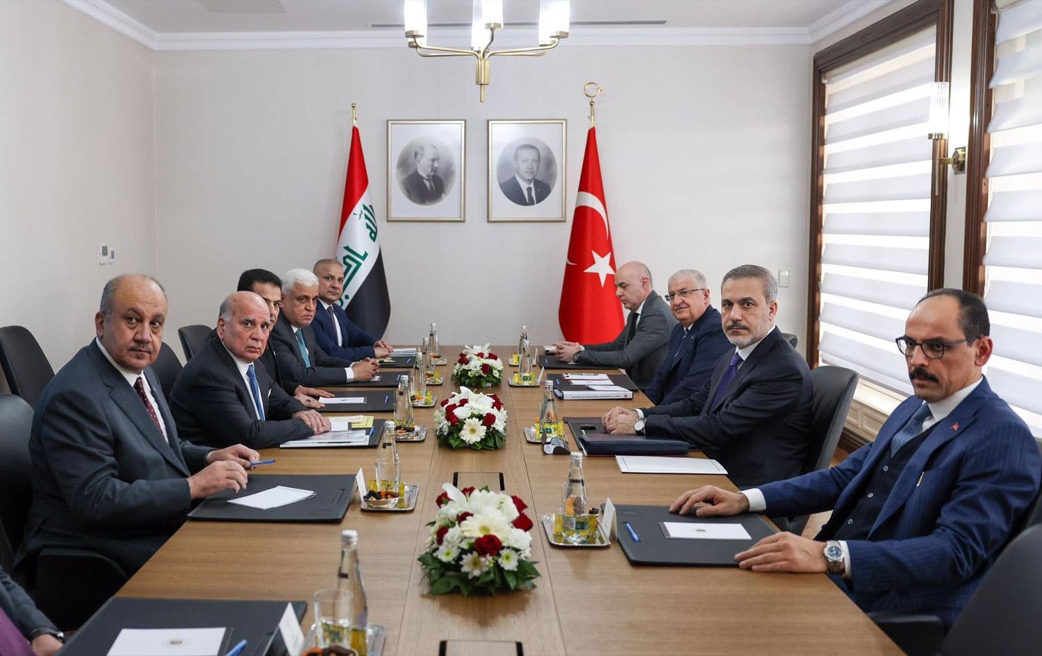 A high-level meeting between Iraqi and Turkish officials in Ankara on December 19, 2023. Photo: Turkish foreign ministry