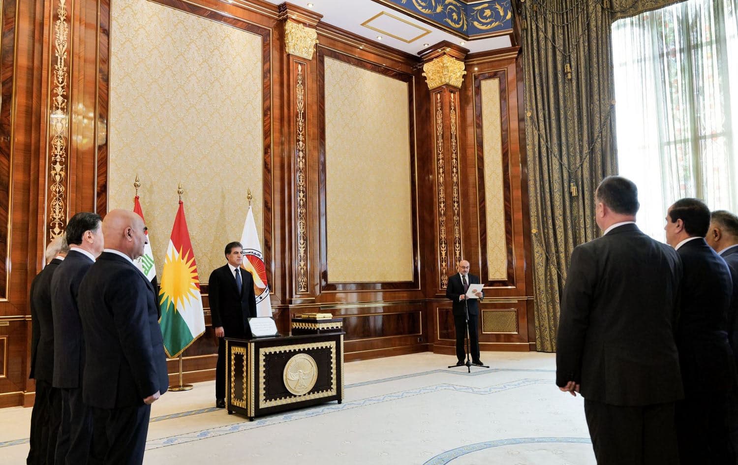 Kurdistan Region President Nechirvan Barzani appoints three judges to Court of Appeal in Erbil on December 24, 2023. Photo: KRP