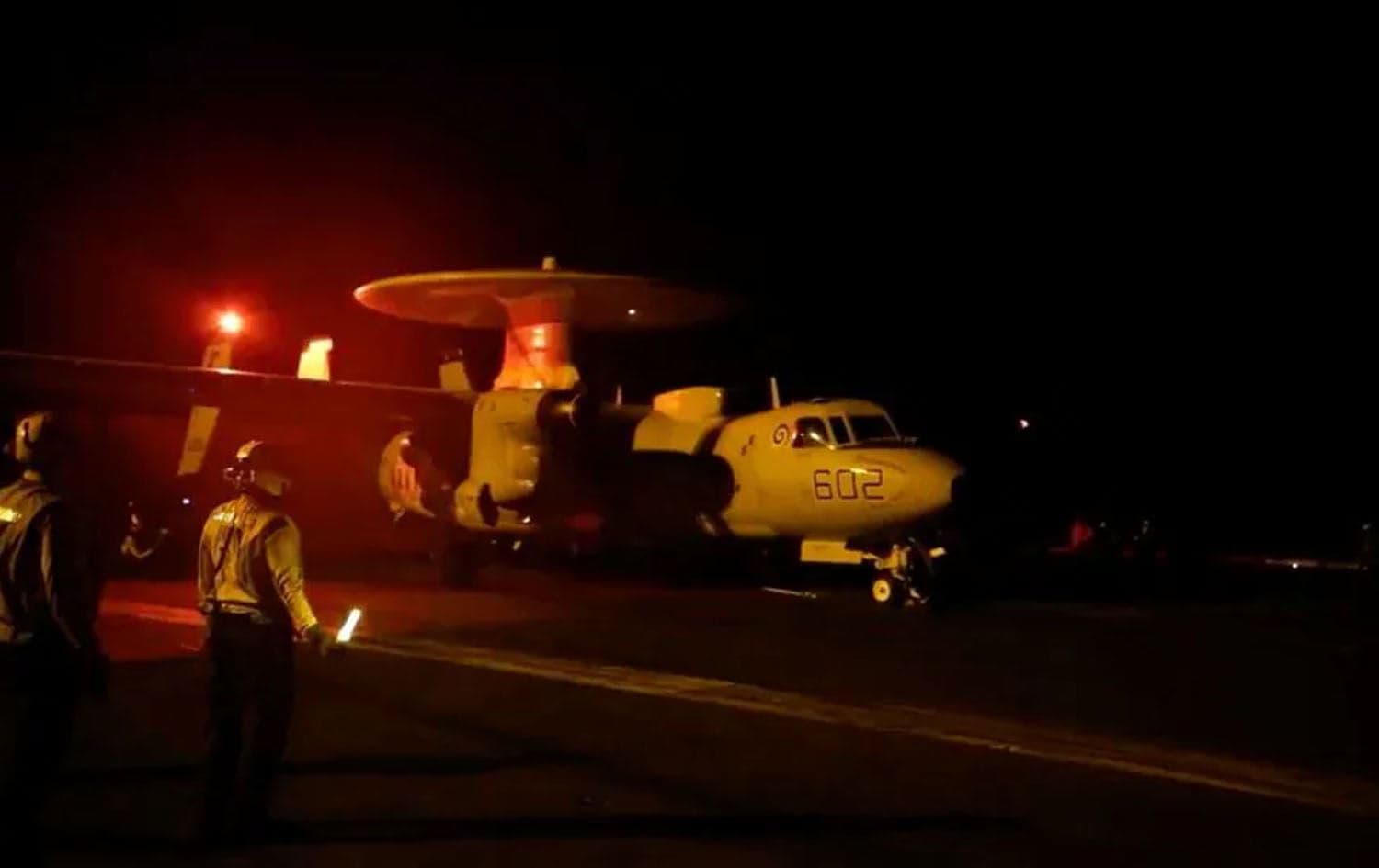 A US aircraft ready to conduct airstrikes against Iran-backed Houthi targets in Yemen on January 11, 2024. Photo: Screengrab/CENTCOM