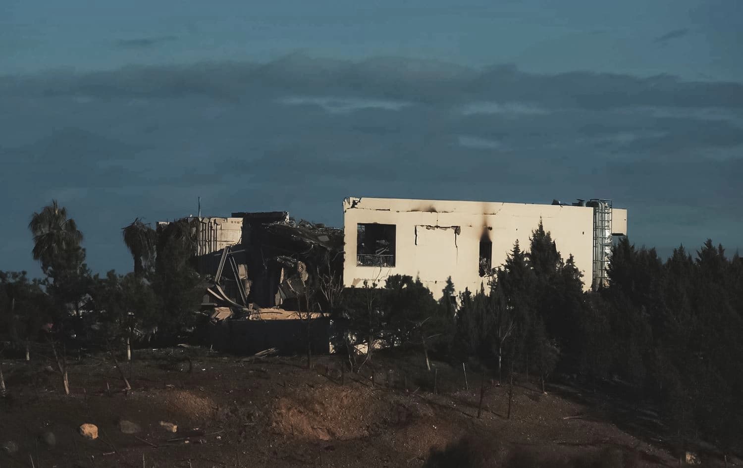 The aftermath of the IRGC attack on Peshraw Dizayee’s house in Erbil on January 16, 2024. Photo: Bilind T. Abdullah/Rudaw