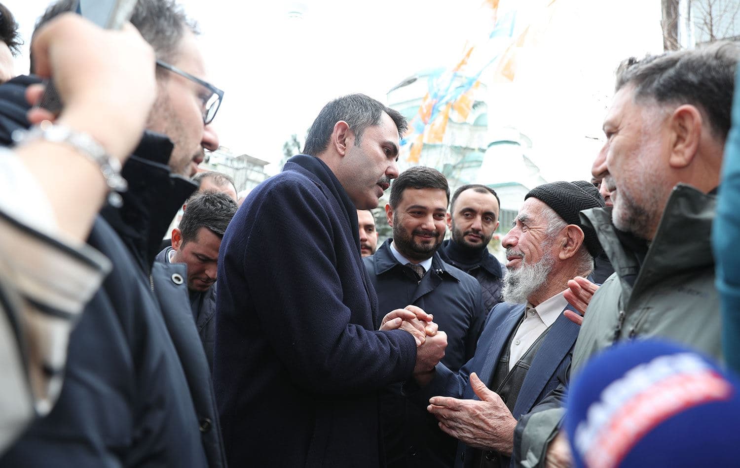 Cumhur İttifakı'nın İBB Başkan adayı Murat Kurum, partisinin Hamidiye Mahallesi Seçim İrtibat Bürosu'nun açılışına katıldı. / AA