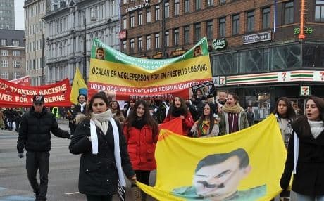 A recent PKK demonstration in Copenhagen. Photo by author.