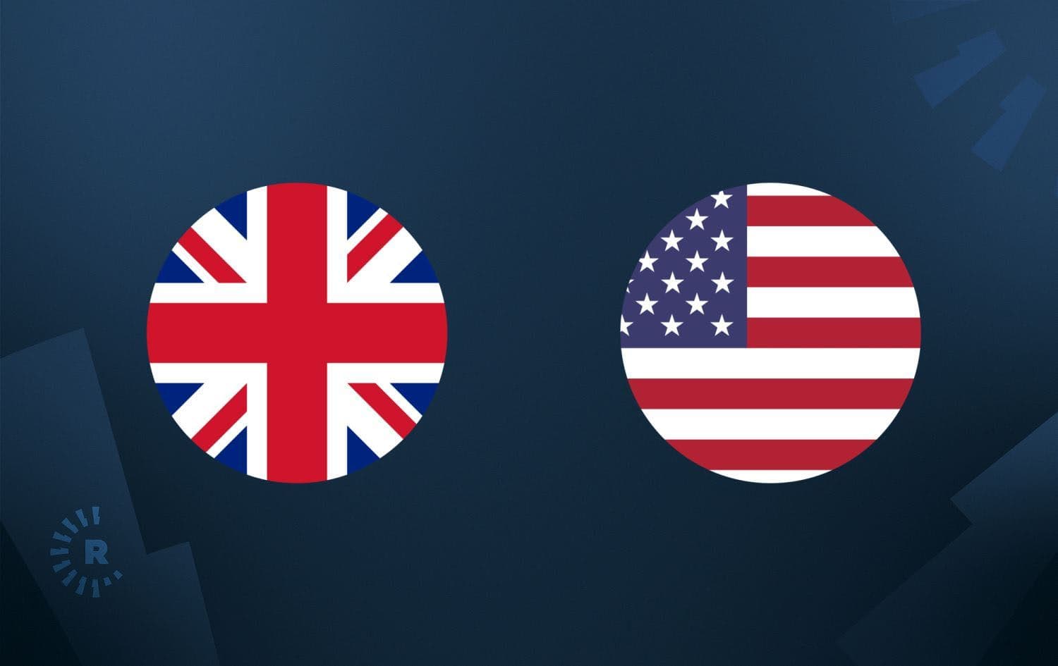 UK, US flag. Graphic: Rudaw