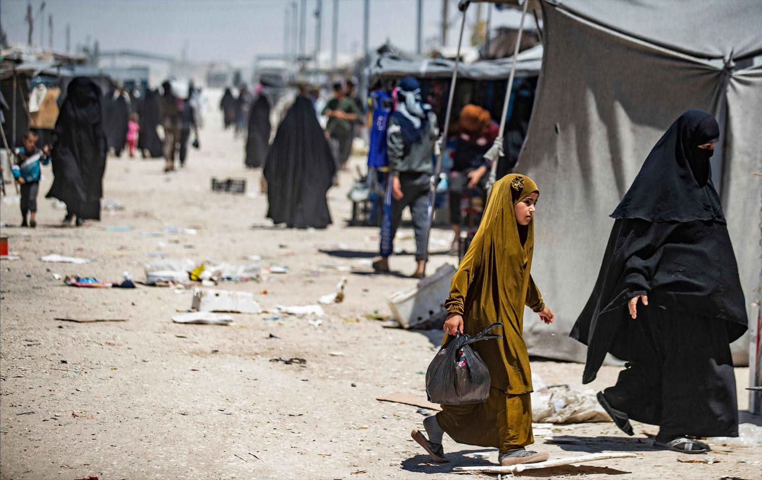 Al-Hol camp. File Photo: AFP