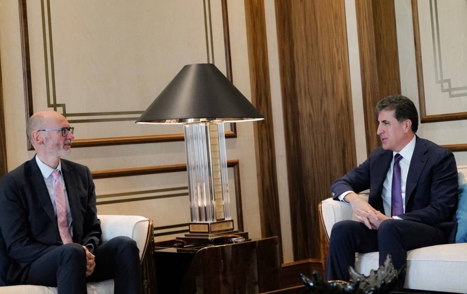 Nêçîrvan Barzanî, Balyozê Brîtanyayê yê Îraqê qebûl kir