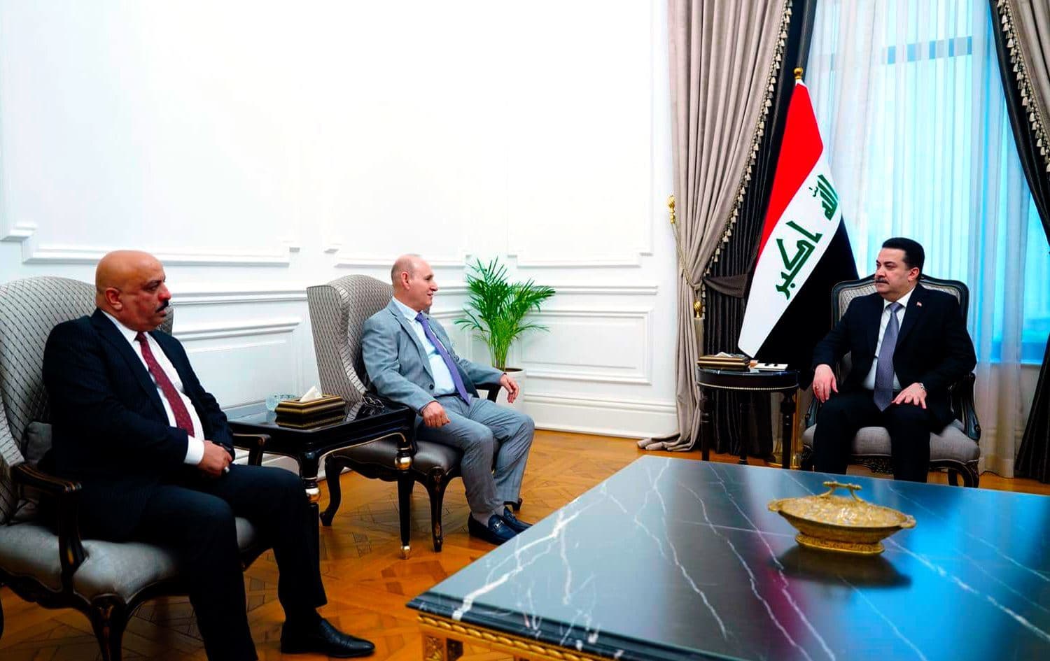 Başbakan Muhammed Şiya es-Sudani, Bağdat’ta Irak Bağımsız Yüksek Seçim Komisyonu Başkanı Ömer Ahmed Muhammed'i kabul etti
