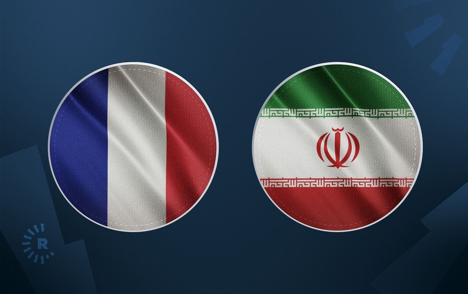 ئاڵاکانی ئێران و فەرەنسا