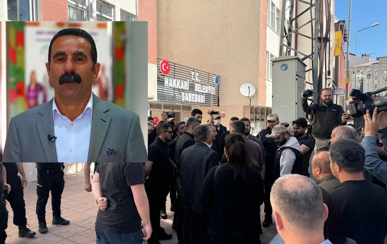 Şaredariya Colemêrgê û Mehmet Siddik Akiş / Wêne: Rûdaw Grafîk