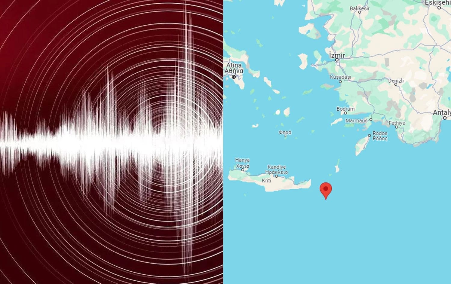 Akdeniz'de 4 büyüklüğünde deprem