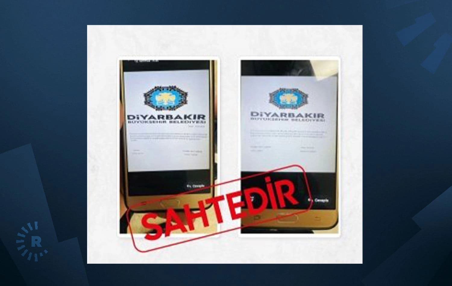 Wêneyê ku Şaredariya Bajarê Mezin a Amedê belav kiriye / Rûdaw Grafîk