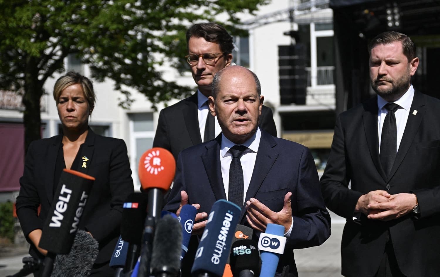Almanya Başbakanı Olaf Scholz Solingen’de