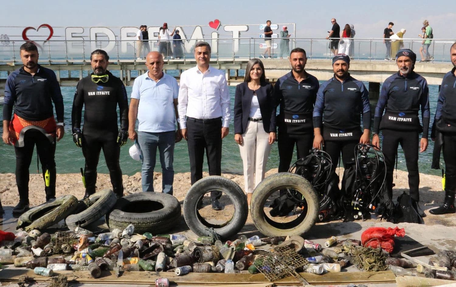 VBB Eşbaşkanları Zeydan ile Şedal, dalış yapılan alanı ziyaret etti