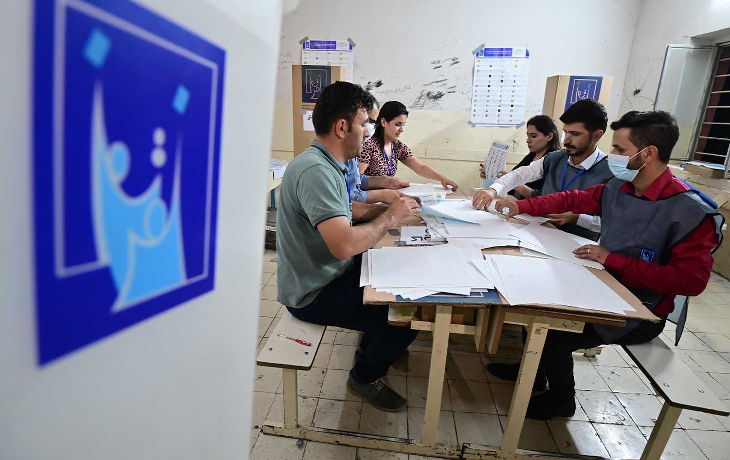 پرۆسەی جیاکردنەوەی دەنگ لە هەڵبژاردنی 2021؛ وێنە: بڵند تاهیر - رووداو