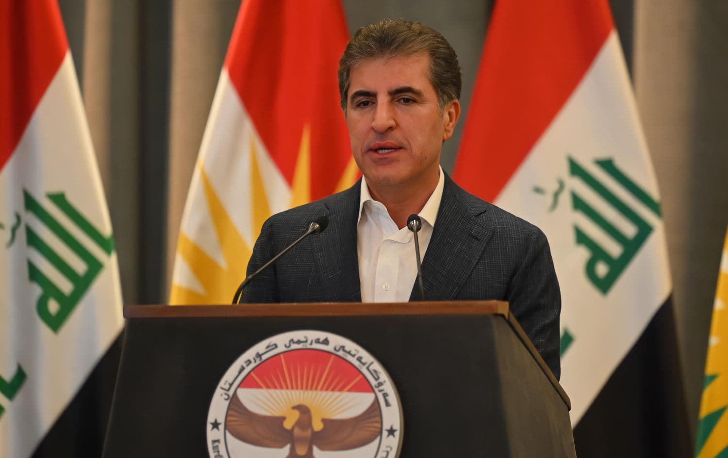 Nêçîrvan Barzanî dengê xwe de/Wêne: Bilind T. Abdullah - Rûdaw