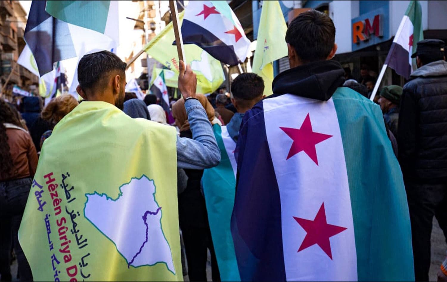 Xwepêşandana li Qamişloyê / Wêne: AFP