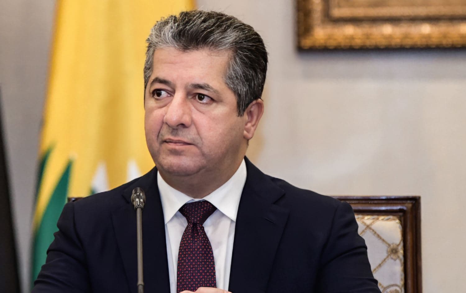 Serokwezîrê Herêma Kurdistanê Mesrûr Barzanî / Wêne: Rûdaw Grafîk