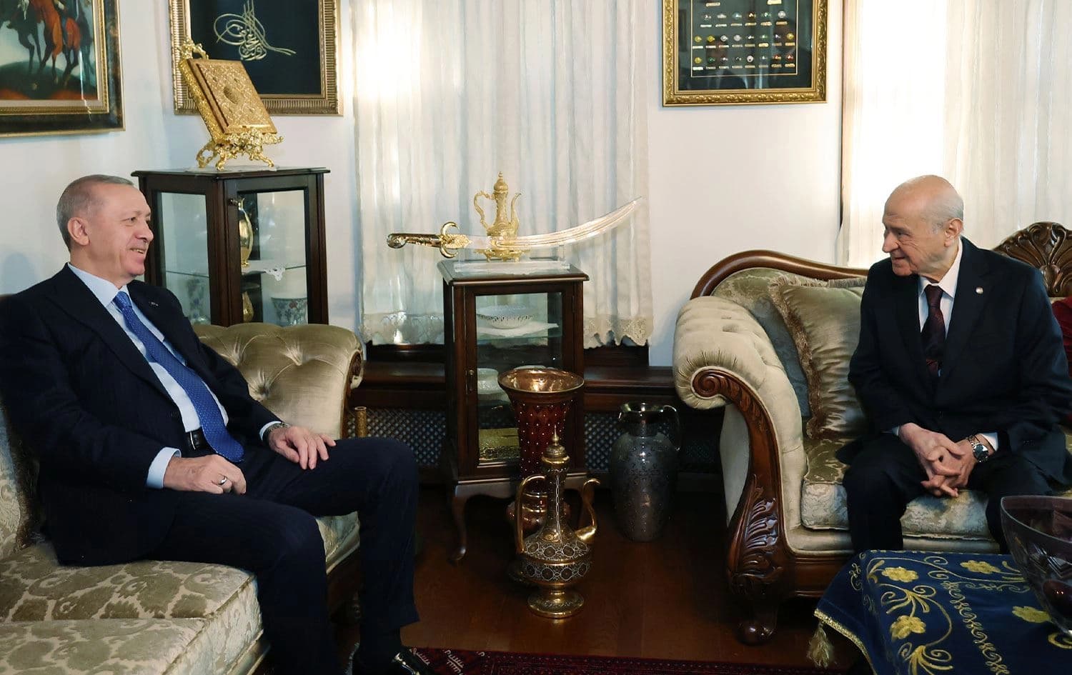 Recep Tayyîp Erdogan û Devlet Bahçelî \ Wêne: AA