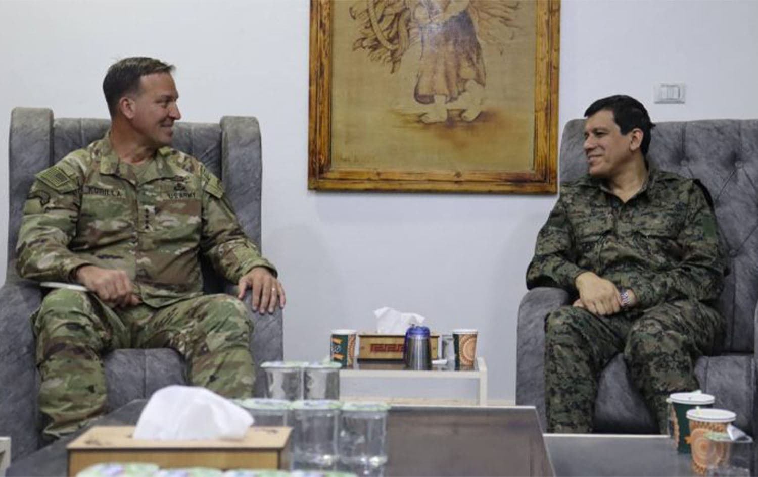 Mezlûm Ebdî û Michael Erik Kurilla civiyan / Wêne: Arşîv