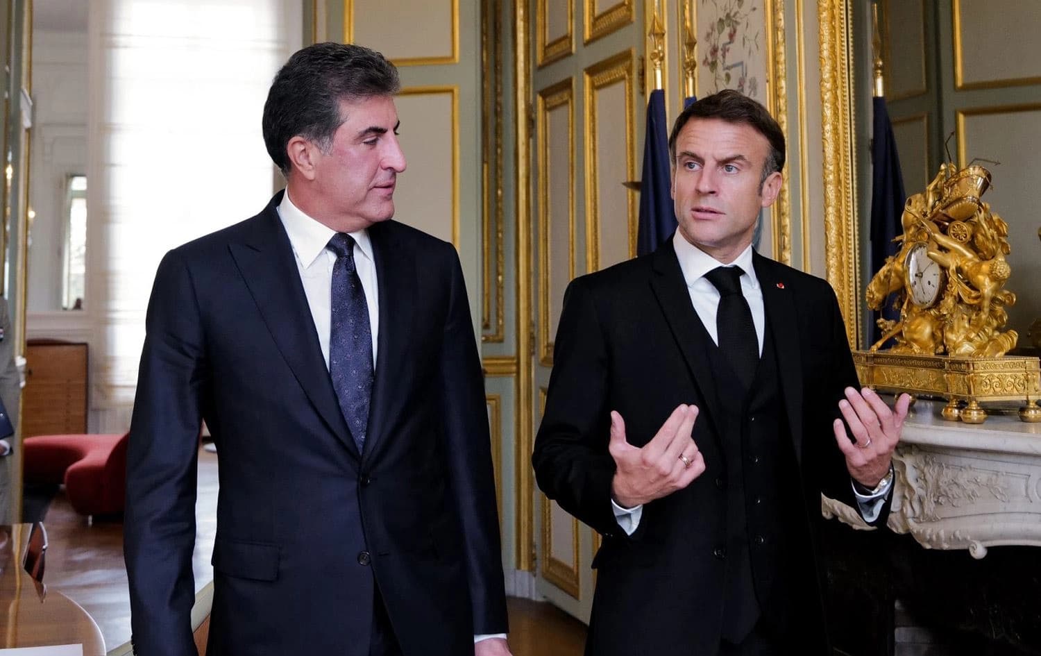 Nêçîrvan Barzanî û Emmanuel Macron\ Wêne: Arşîv