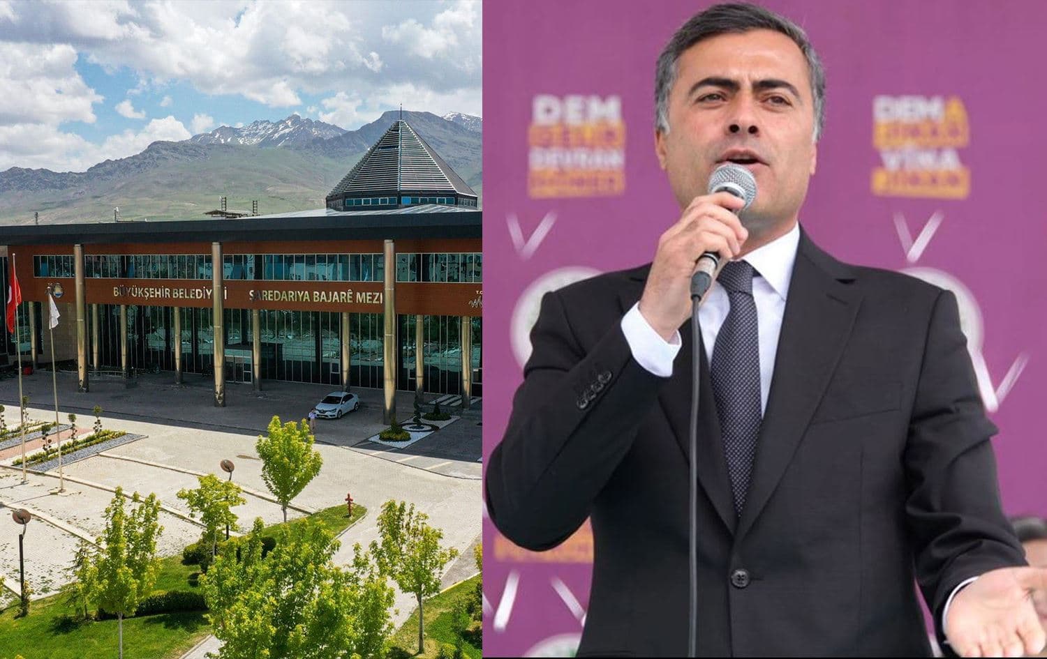 Şaredariya Bajarê Mezin a Wanê û Abdullah Zeydan / Wêne: Rûdaw