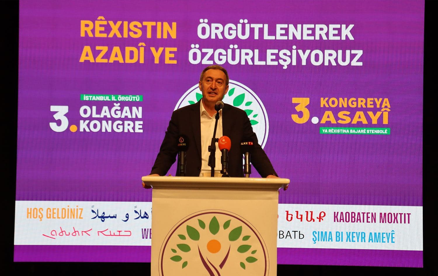 Tuncer Bakırhan, kongrede konuşma yaptı
