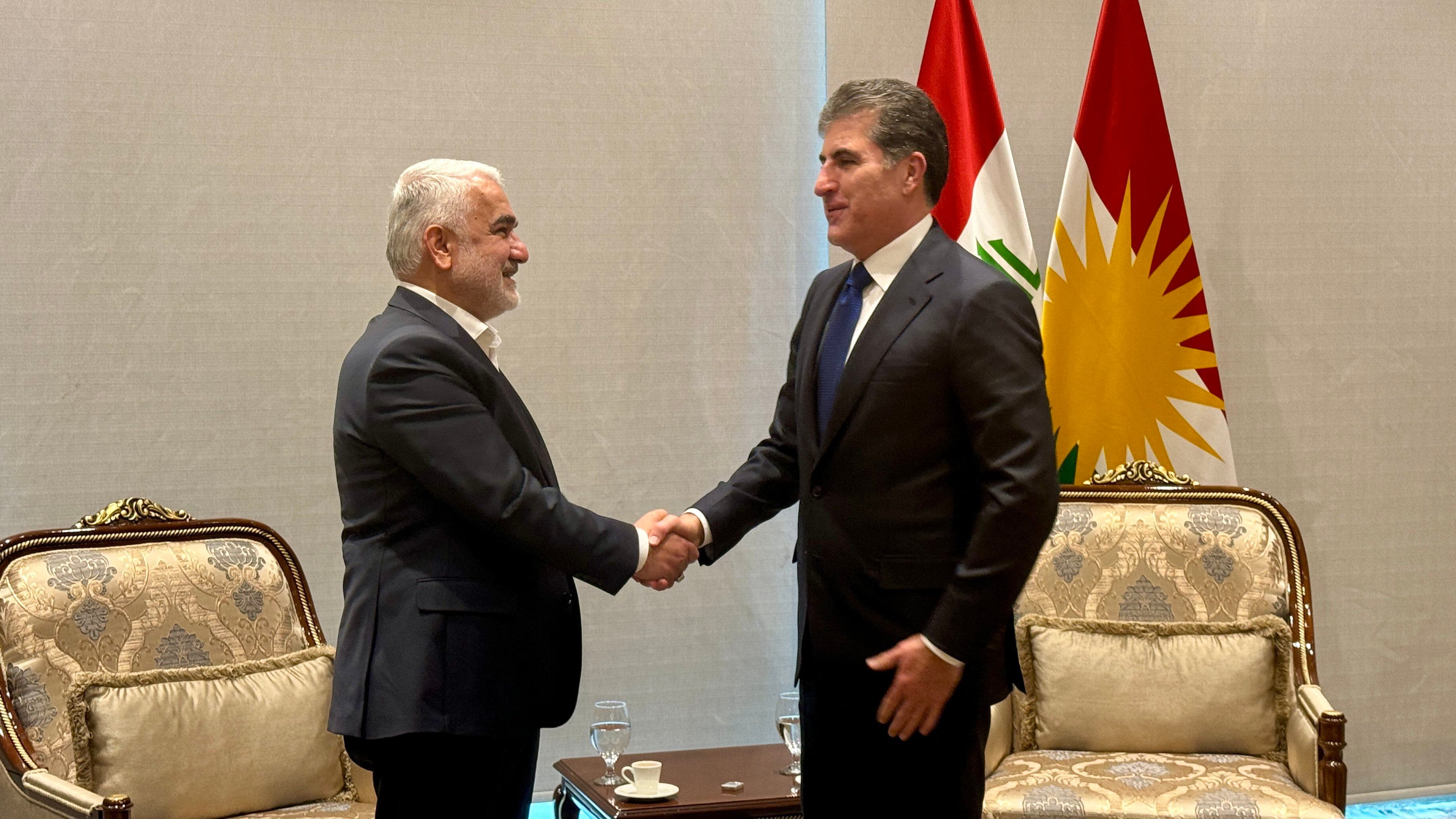 Foto: Kürdistan Bölgesi Başkanı Neçirvan Barzani ile HÜDA PAR Genel Başkanı Zekeriya Yapıcıoğlu