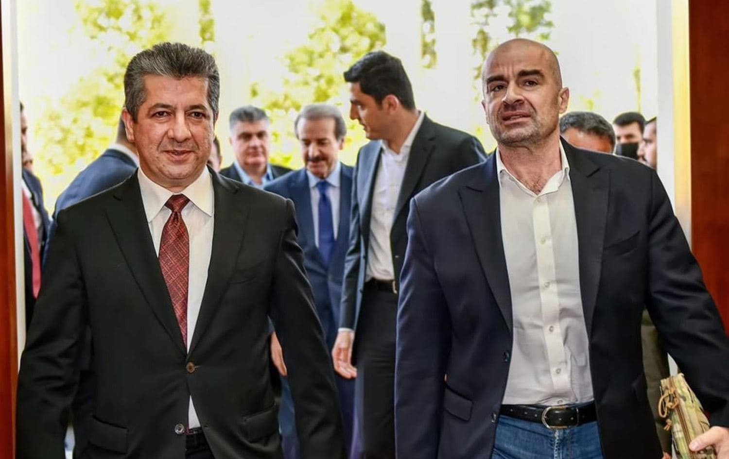 بافڵ تاڵەبانی و مەسرور بارزانی، وێنە: ئەرشیڤ