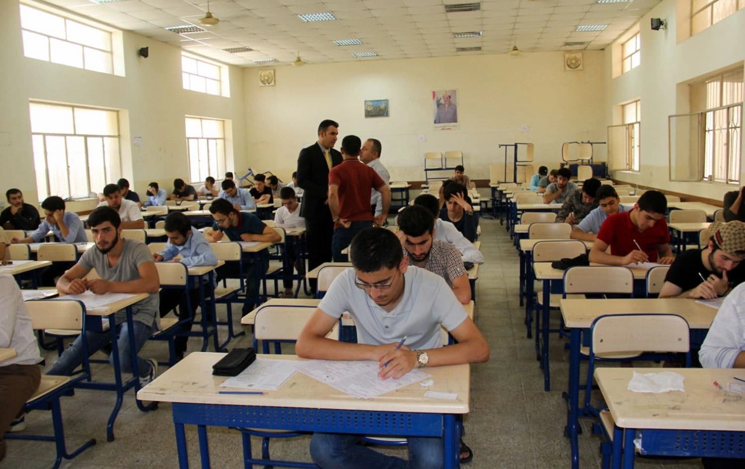 تاقیکردنەوەیەک لە قوتابخانەیەکی هەولێر؛ وێنە: رووداو