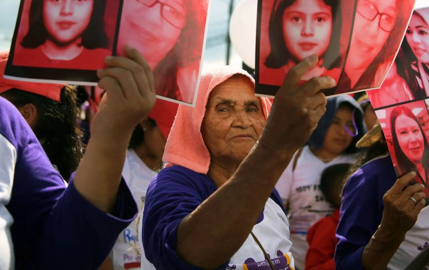 Li El Salvadorê xwenîşandaneke jinan / Wêne: Getty Images-Arşîv