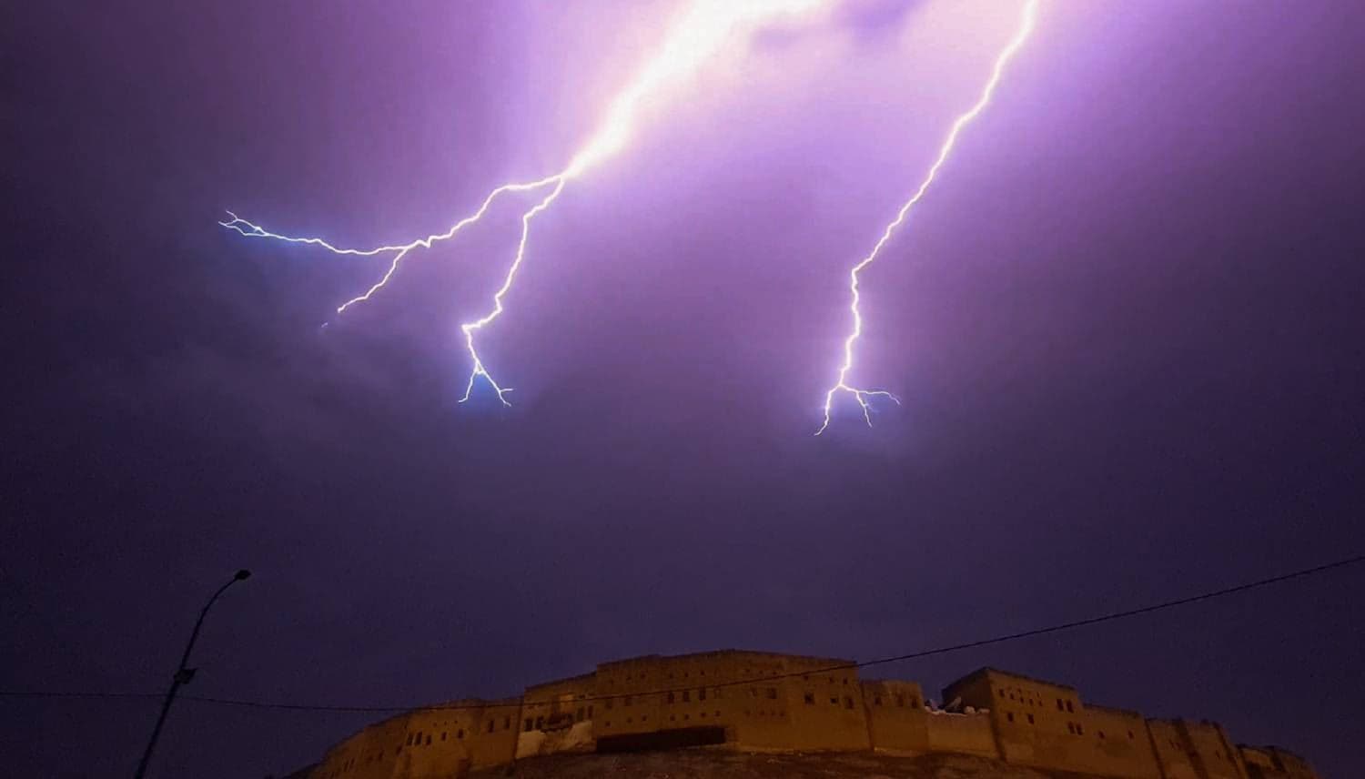 هەورەبرووسکە لە هەولێر؛ وێنە: بڵند تاهیر - رووداو