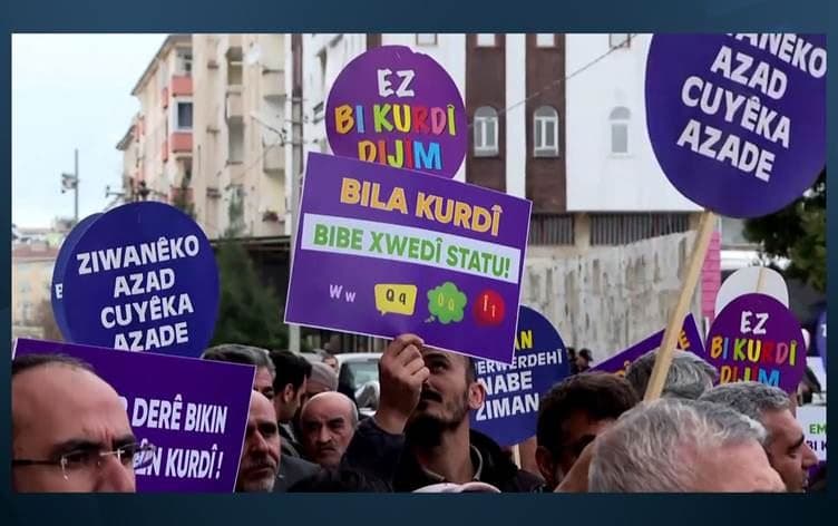 Li Amedê çalakiyeke ji bo zimanê Kurdî\ Wêne: Rûdaw Arşîv