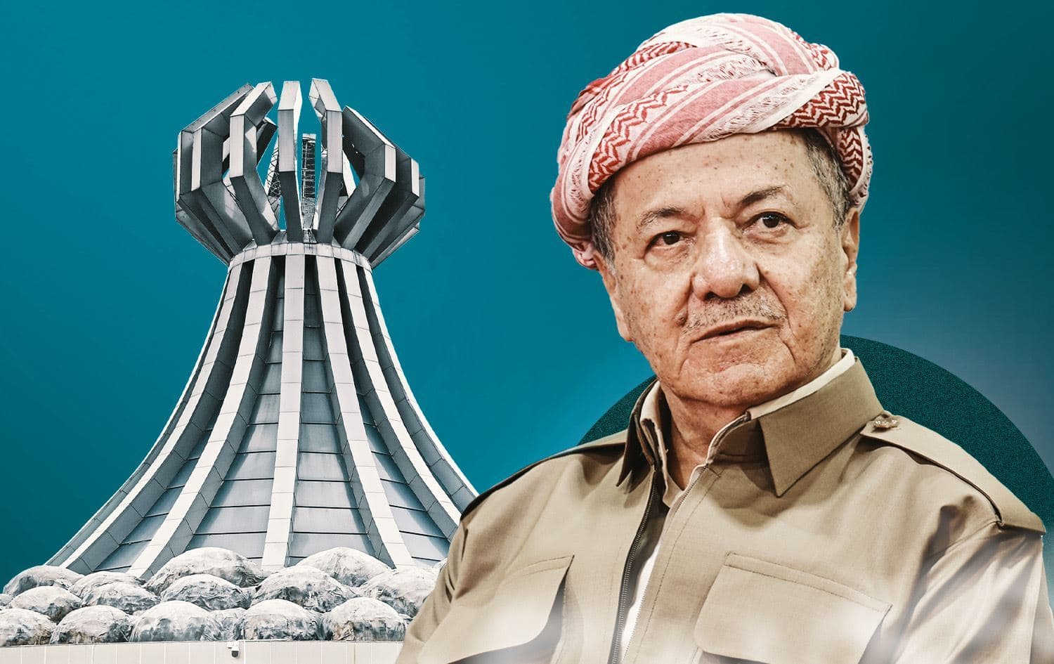 Serok Mesûd Barzanî /Wêne: Rûdaw Grafîk