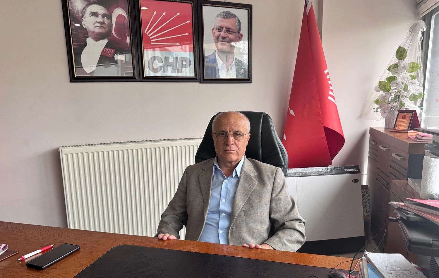 CHP Dersim İl Başkanı Kemal Özcan / Foto: Ali Haydar Gözlü / Rûdaw