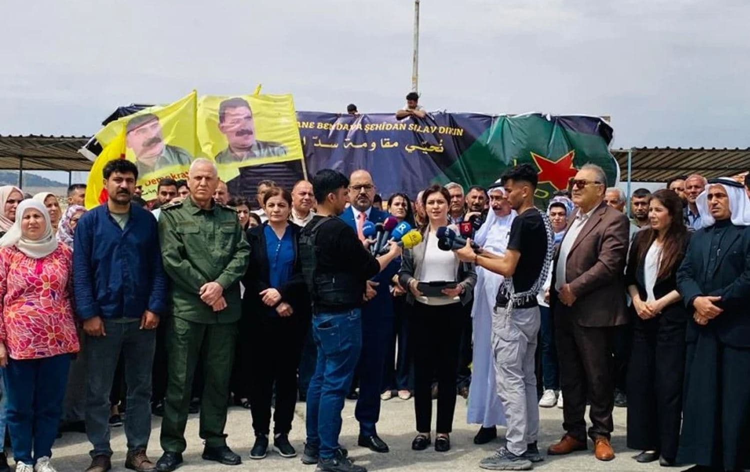 Rêveberiya Xweser daxuyanî da / Wêne: ANHA