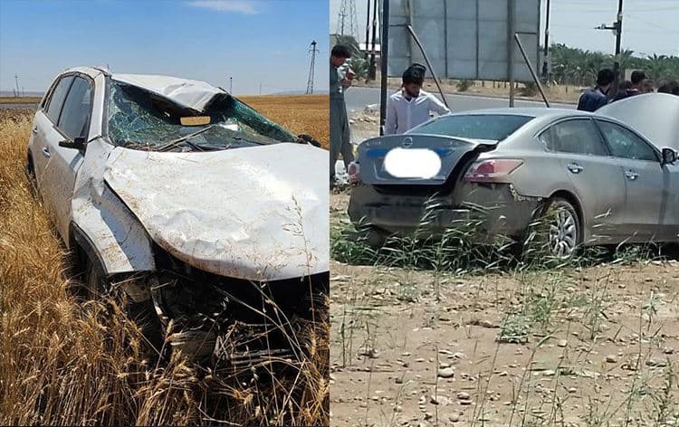 دیمەنی هەردوو رووداوەکە؛ لای راست گەرمیان و لای چەپ بەردەڕەش.