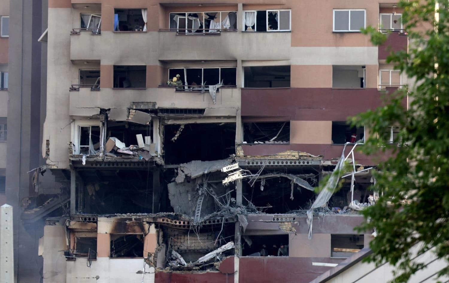 Dîmenê avahiyeke Tehranê\ Wêne: AFP
