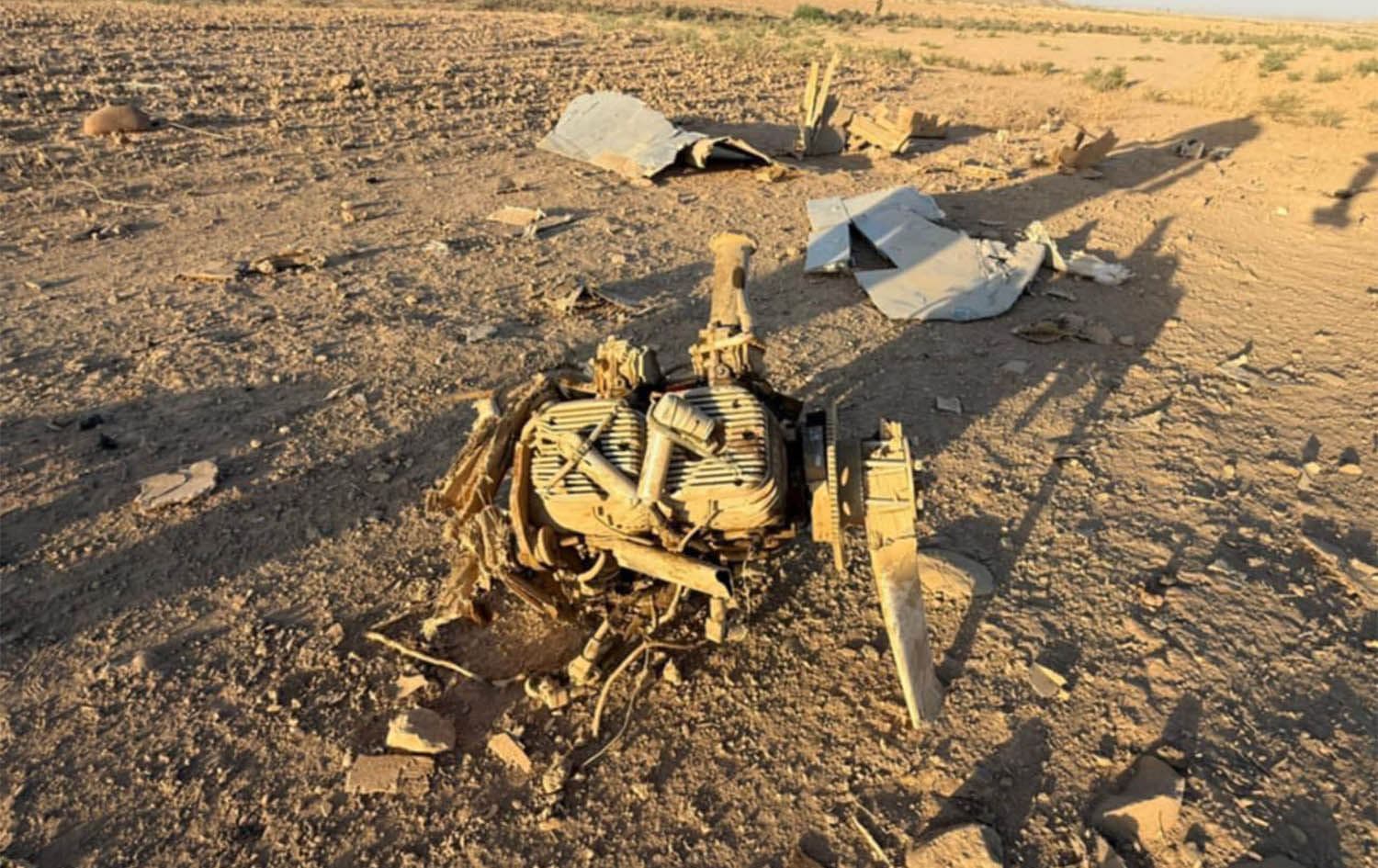 وێنەی ئەو درۆنەی لە مەخموور کەوتووەتە خوارەوە