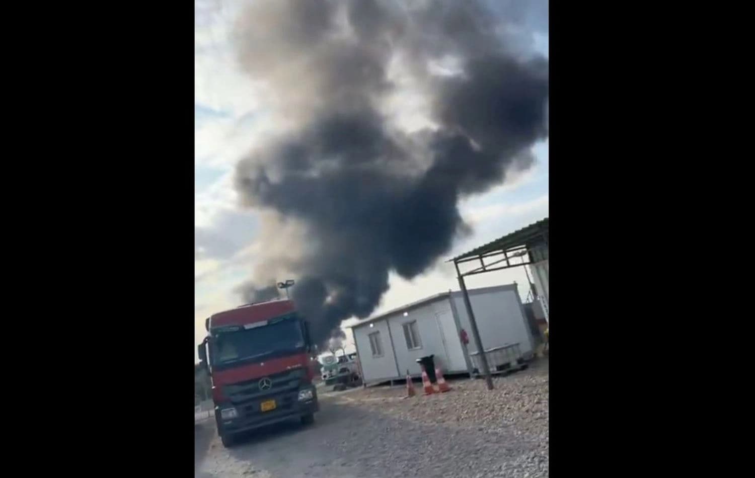 Olay yerinden çekilen videodan alıntı. / Foto: Rûdaw